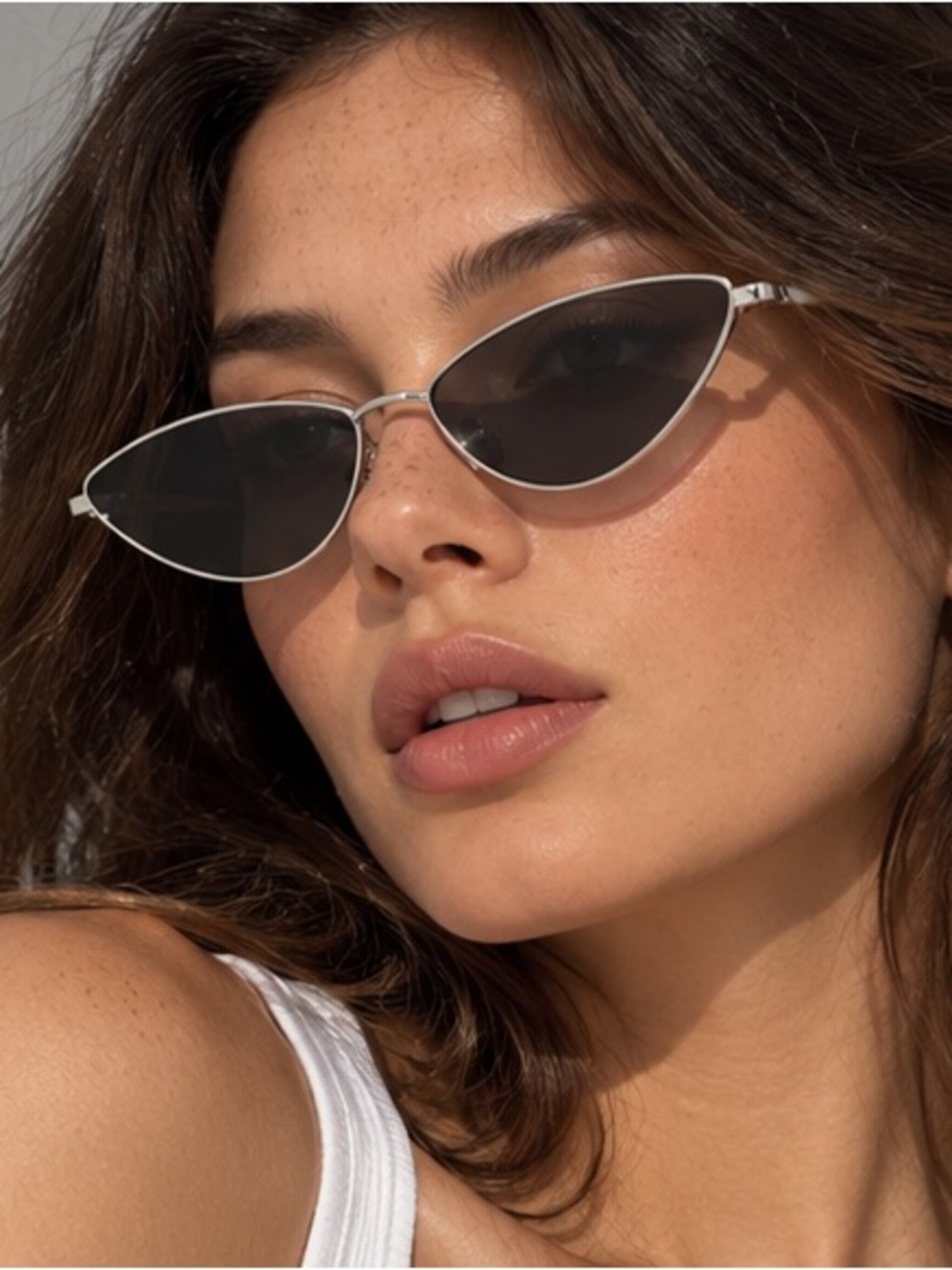 Cat Eye Sunglasses • Silver